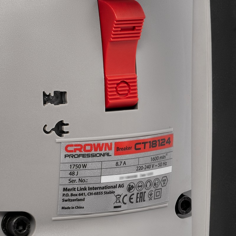 Отбойный молоток CROWN CT18124 BMC, CROWN Отбойный молоток CROWN CT18124 BMC, CROWN