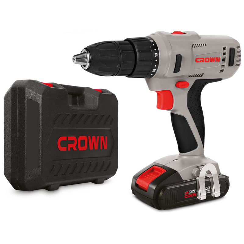 Дрель-шуруповерт аккумуляторная CROWN CT21056L-1.5 BMC, CROWN Дрель-шуруповерт аккумуляторная CROWN CT21056L-1.5 BMC, CROWN