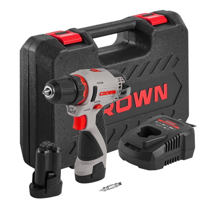 Дрель-шуруповерт аккумуляторная CROWN CT21072HX-2 BMC , CROWN Дрель-шуруповерт аккумуляторная CROWN CT21072HX-2 BMC , CROWN