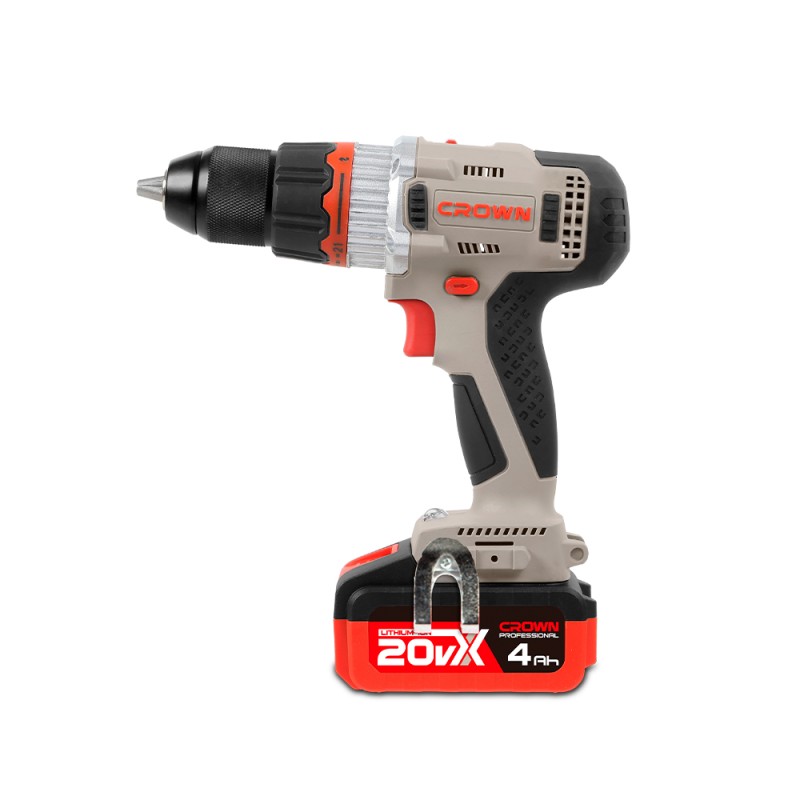 Дрель-шуруповерт аккумуляторная BL CROWN CT21090HMX-4 BMC, CROWN Дрель-шуруповерт аккумуляторная BL CROWN CT21090HMX-4 BMC, CROWN