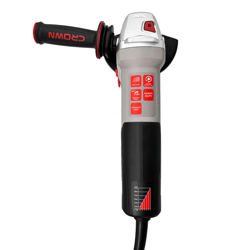 Угловая шлифовальная машина CROWN CT13677-125RSV, CROWN Угловая шлифовальная машина CROWN CT13677-125RSV, CROWN