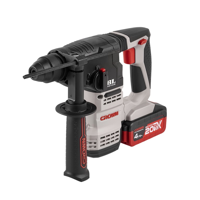 Перфоратор аккумуляторный BL CROWN CT28001HX-4 BMC, CROWN Перфоратор аккумуляторный BL CROWN CT28001HX-4 BMC, CROWN