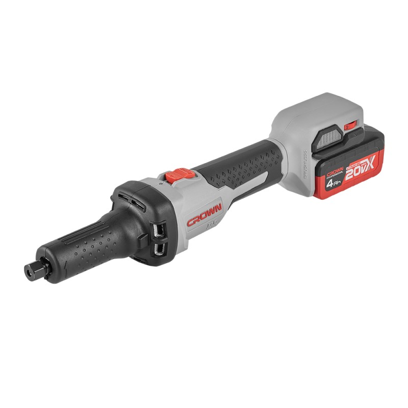Машина шлифовальная прямая аккумуляторная BL CROWN CT23007HX, CROWN Машина шлифовальная прямая аккумуляторная BL CROWN CT23007HX, CROWN
