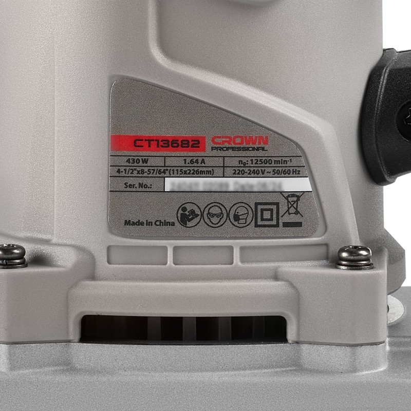 Машина шлифовальная вибрационная CROWN CT13682, CROWN Машина шлифовальная вибрационная CROWN CT13682, CROWN