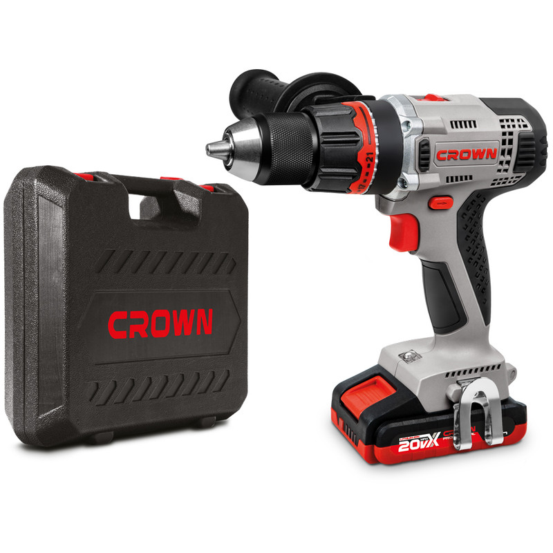 Дрель-шуруповерт аккумуляторная CROWN CT21076HMX-2 BMC, CROWN Дрель-шуруповерт аккумуляторная CROWN CT21076HMX-2 BMC, CROWN