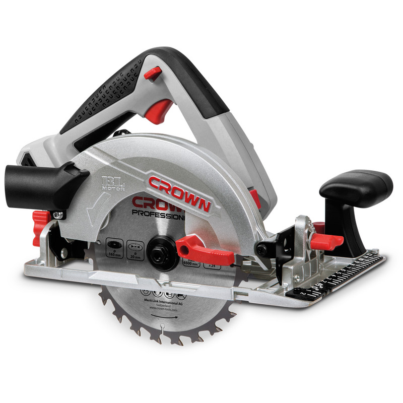 Пила дисковая аккумуляторная BL CROWN CT25002-165HX, CROWN Пила дисковая аккумуляторная BL CROWN CT25002-165HX, CROWN