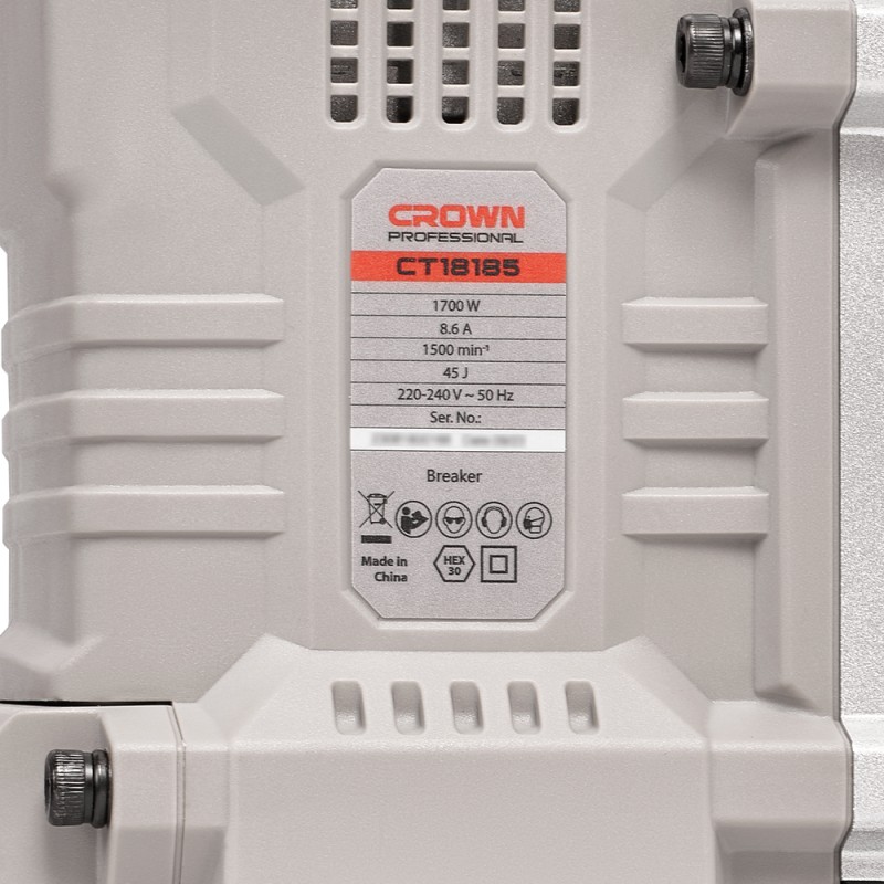 Отбойный молоток CROWN CT18185 BMC, CROWN Отбойный молоток CROWN CT18185 BMC, CROWN