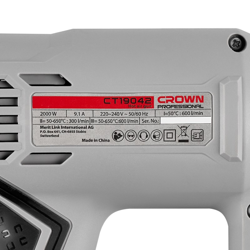 Фен технический CROWN CT19042K, CROWN Фен технический CROWN CT19042K, CROWN