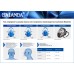Респиратор защитный полнолицевой Baianda EK201 , размер средний (M)