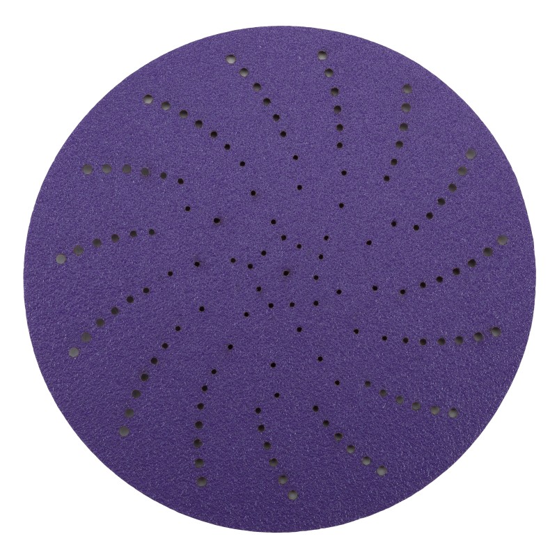 Круг шлифовальный c мультипылеотводом Purple, P80, PROBOS CERAMIC FILM Hookit CF775, 125 мм
