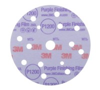 Круг абразивный, полировальный , 15 отверст., Р1200, 150 мм,3M™ Hookit™ 260L Purple