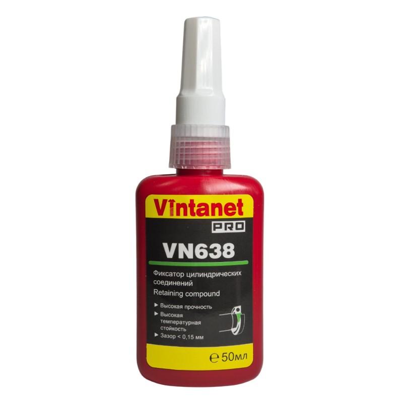 Фиксатор цилиндрических соединений VINTANET VN638 50мл Фиксатор цилиндрических соединений VINTANET VN638 50мл
