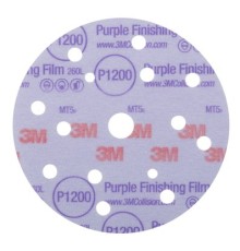 Круг абразивный, полировальный , 15 отверст., Р1200, 150 мм,3M™ Hookit™ 260L Purple