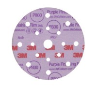 Круг абразивный, полировальный , 15 отверст., Р800, 150 мм,3M™ Hookit™ 260L Purple