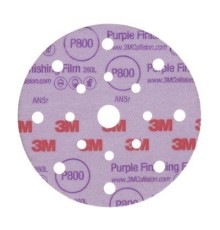 Круг абразивный, полировальный , 15 отверст., Р800, 150 мм,3M™ Hookit™ 260L Purple
