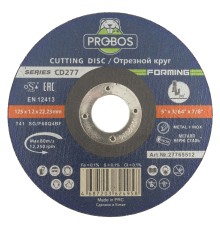 Круг отрезной PROBOS FORMING CD277 T41 metal&lnox 125х1,2х22,23