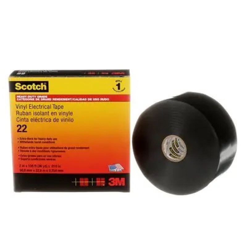 Изолента ПВХ высшего класса усиленная SCOTCH 22 51 мм х 33 м х 0,25 мм