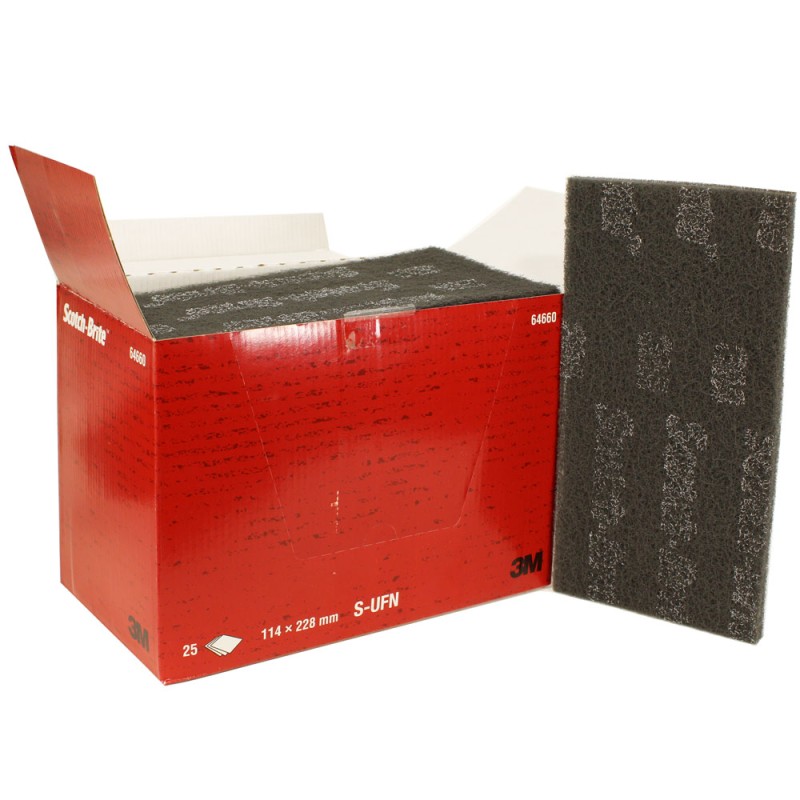 Лист, Scotch-Brite™ MX-HP , S ULF, серый, 114 мм х 228 мм, № 64660, 25 шт./уп.
