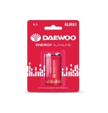 Батарейка 6LR61 9V alkaline BL-1шт DAEWOO ENERGY