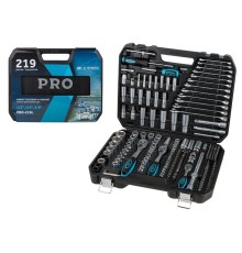 Набор головок и ключей 219пр. 1/4",3/8",1/2" PRO STARTUL LE MANS (PRO-219L)