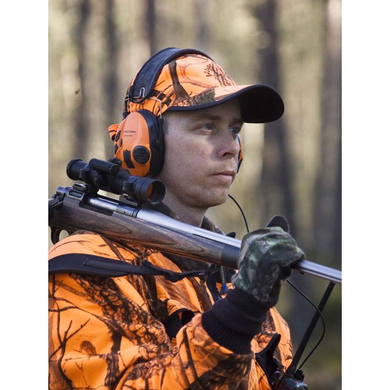 Наушники активные для стрельбы 3М PELTOR SportTac™, 2 цвета чашек: зеленый и оранжевый