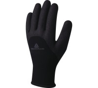 Перчатки нитриловые, утепленные VV750NO, трикотажные, прочные, pазмер 10, черные