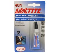 Клей моментальный цианоакрилатный общего назначения LOCTITE 401 3гр