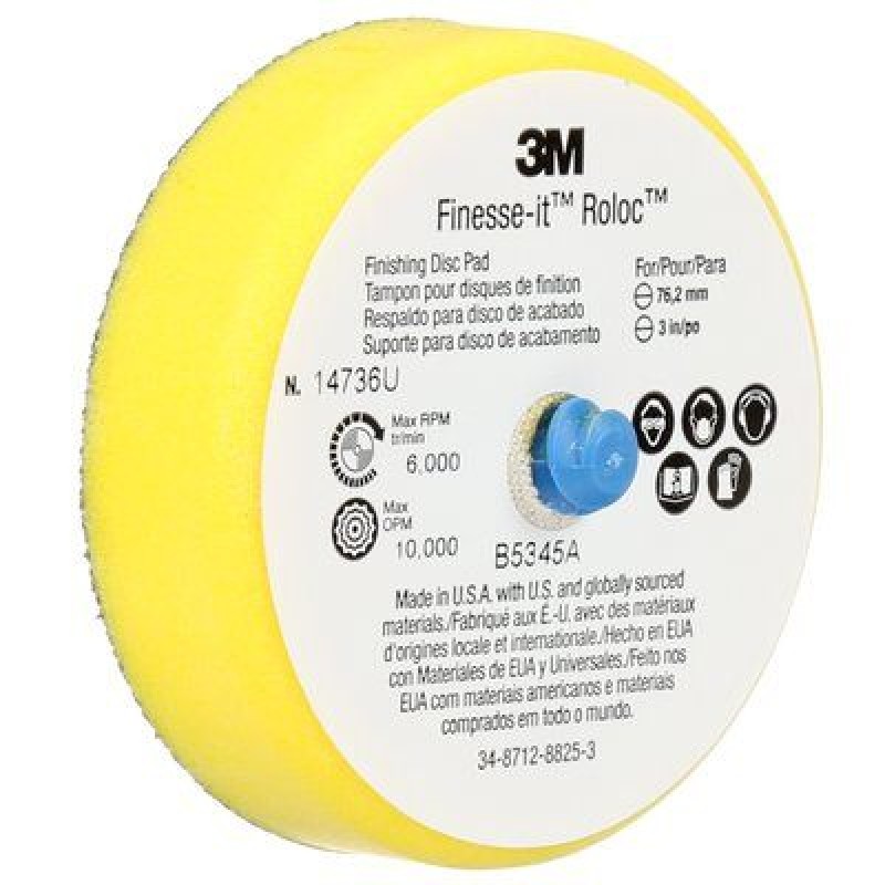 Оправка Finesse-it™ Roloc™ Для Кругов 3M™ Hookit™, 75 мм, № 14736 Оправка Finesse-it™ Roloc™ Для Кругов 3M™ Hookit™, 75 мм, № 14736