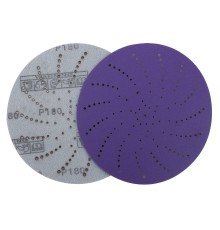 Круг шлифовальный c мультипылеотводом Purple, P180, PROBOS CERAMIC FILM Hookit CF775, 125 мм