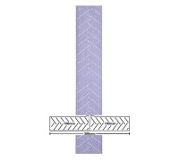 Полоска абразивная, Р400, 70 мм x 396 мм,Purple+ 334U №30614 50 шт./кор., 6 кор./уп.