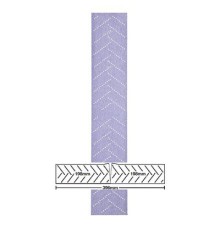 Полоска абразивная, Р400, 70 мм x 396 мм,Purple+ 334U №30614 50 шт./кор., 6 кор./уп.