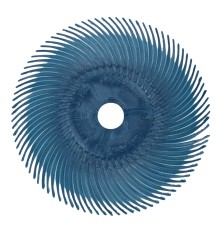 Круг Bristle BB-ZB тип С, P400, синий, 75 мм х 9.5 мм, №30129, 40 шт./уп.