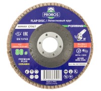 Круг лепестковый торцевой шлифовальный PROBOS Forming CF967 CERAMIC, 125 мм х 22 мм, P80