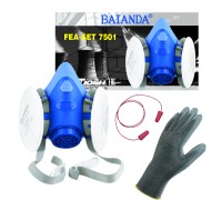Комплект для защиты дыхания BAIANDA FEA-SET 7501, противопылевой, полумаска размер M, P3R