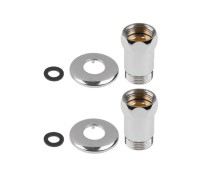 Американка прямая 3/4" вн. х 3/4" нар. ХРОМ, AV Engineering (2 шт. в уп.)
