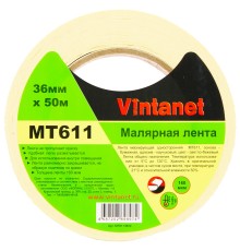 Лента малярная 120°С, MT611 Vintanet, 160 мкм, 36мм х 50м