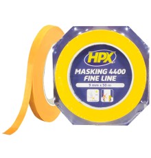 Малярная лента HPX 4400 100°C, 9мм х 50м, оранжевая