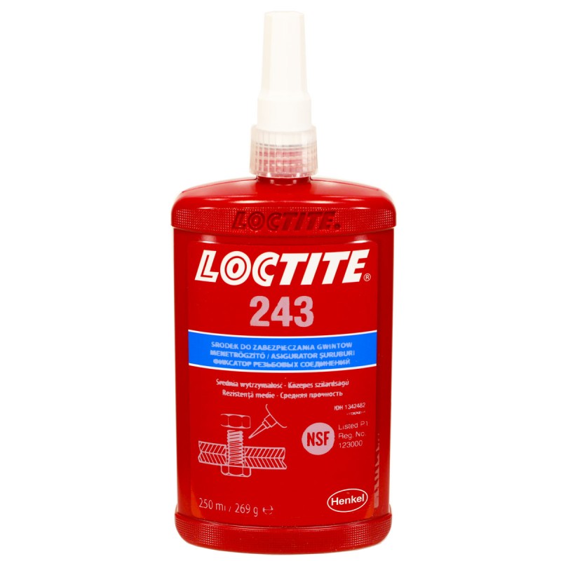 Фиксатор резьбы средней прочности LOCTITE 243 250мл