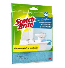Салфетка Scotch-Brite® Микроволоконная для ванной, 30 см х 32 см, 1 шт./упак.