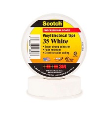 Изолента ПВХ Высшего Класса Scotch® 35, белая, 19 мм х 20 м