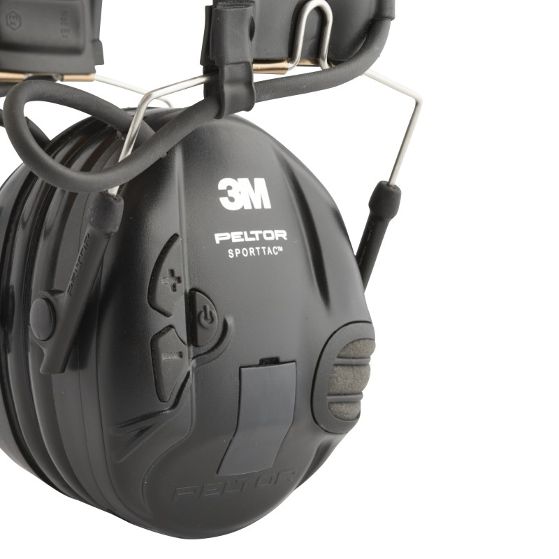 Наушники активные для стрельбы 3М PELTOR SportTac™, 2 цвета чашек: красный и чёрный