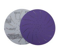 Круг шлифовальный c мультипылеотводом Purple, P240, PROBOS CERAMIC FILM Hookit CF775, 125 мм
