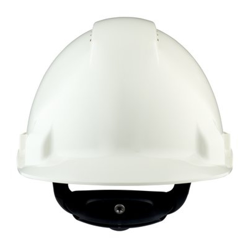 Каска защитная белая 3M, Uvicator, с вентиляцией, с храповиком, с УФ-индикатором
