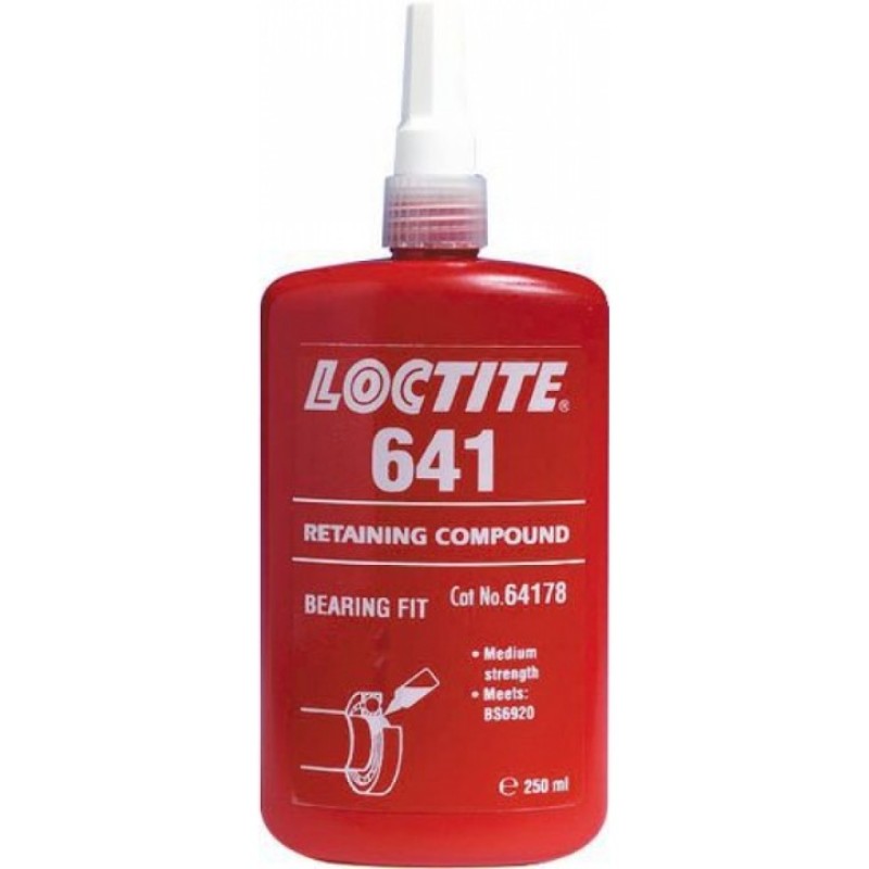 Фиксатор вал-втулочный средней прочности LOCTITE 641 250мл