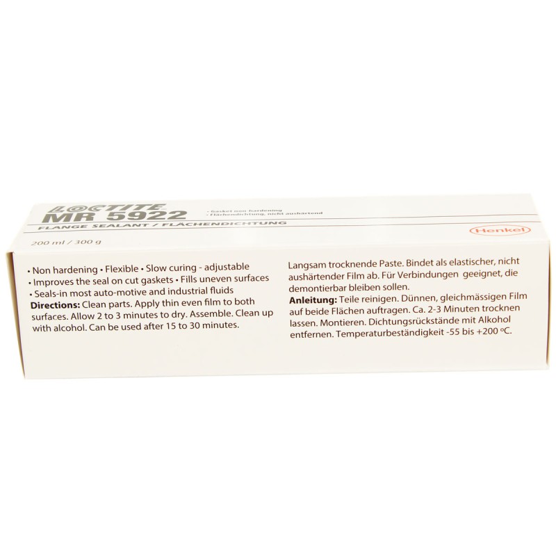 Герметик -прокладка незастывающий, эластичный (тюбик) LOCTITE MR 5922 200ml