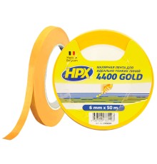 Малярная лента HPX4400 100С 6мм х 50м оранжевая