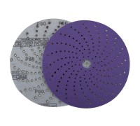 Круг шлифовальный c мультипылеотводом Purple, P80, PROBOS CERAMIC FILM Hookit CF775, 150 мм