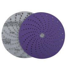 Круг шлифовальный c мультипылеотводом Purple, P80, PROBOS CERAMIC FILM Hookit CF775, 150 мм