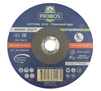 Круг отрезной PROBOS FORMING CD277 T41 metal&lnox 180х2,0х22,23