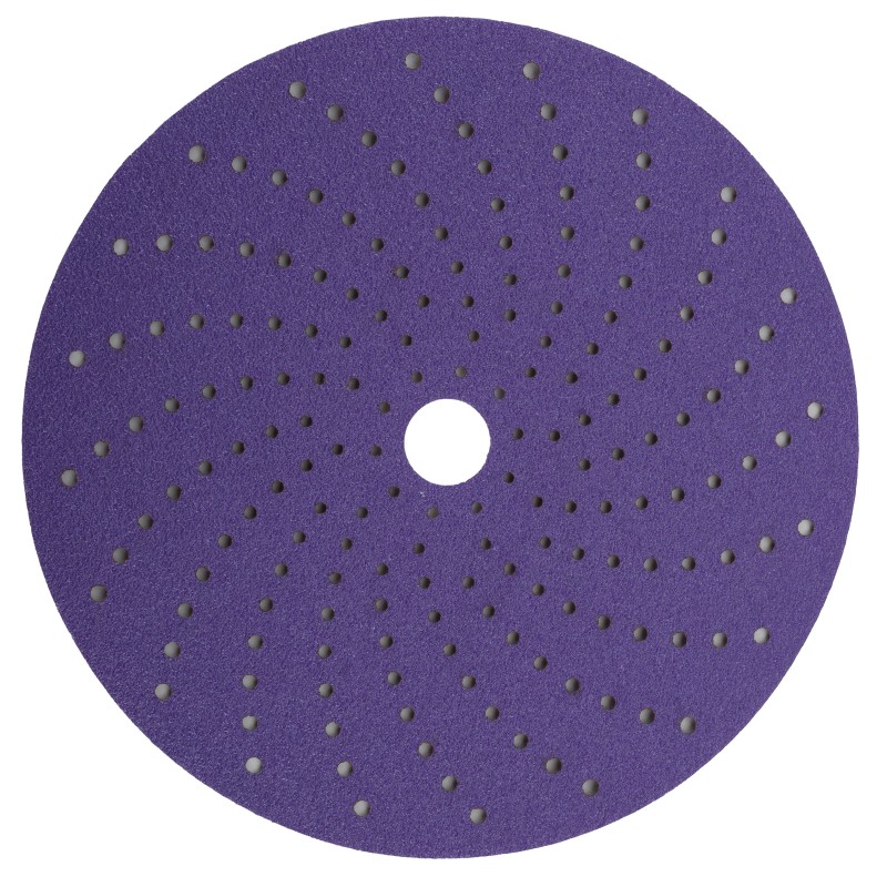 Круг шлифовальный c мультипылеотводом Purple, P80, PROBOS CERAMIC FILM Hookit CF775, 150 мм